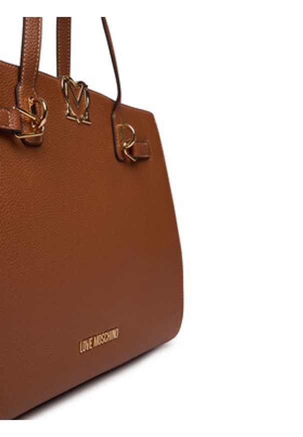 Love Moschino - LOVE MOSCHINO Torebka JC4124PP1OLM0200 Brązowy. Kolor: brązowy. Materiał: skórzane