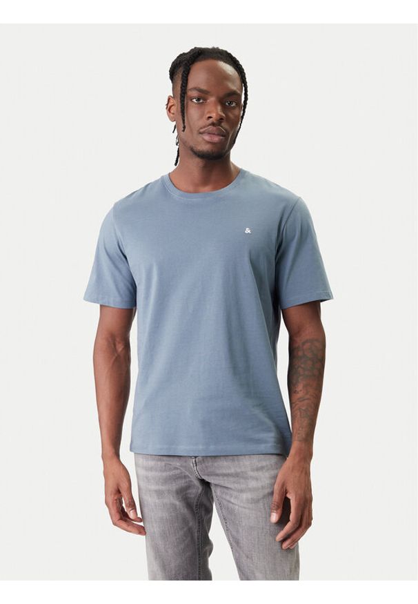 Jack & Jones T-Shirt Paulos 12245087 Niebieski Regular Fit. Kolor: niebieski. Materiał: bawełna