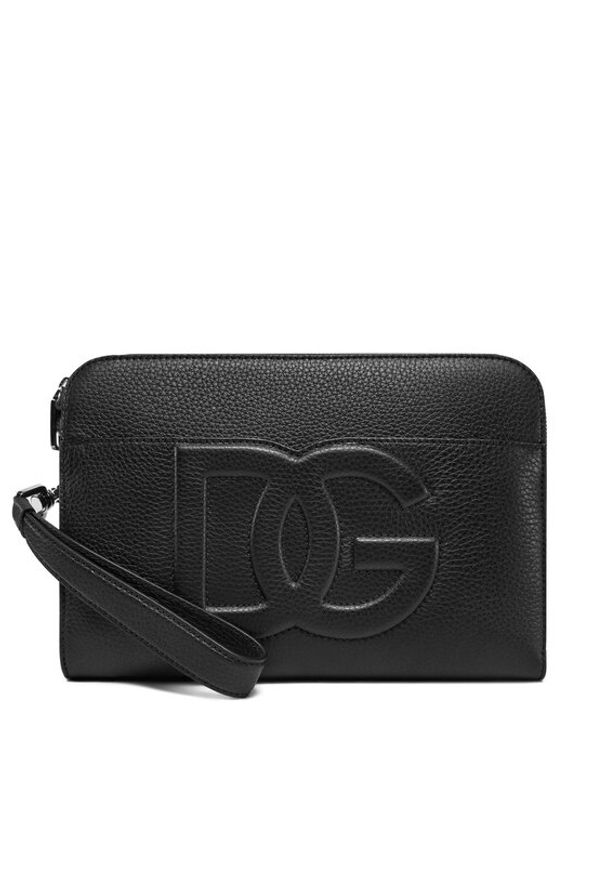 DOLCE & GABBANA - Dolce&Gabbana Saszetka BM2338 A8034 80999 Czarny. Kolor: czarny. Materiał: skóra