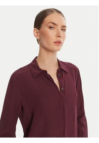 Patrizia Pepe Koszula 8C0761 A8I1 Bordowy Regular Fit. Kolor: czerwony. Materiał: wiskoza #3