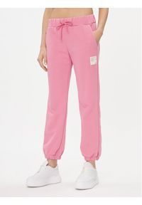 Please Spodnie dresowe P2SHBUT000 Różowy Regular Fit. Kolor: różowy. Materiał: bawełna