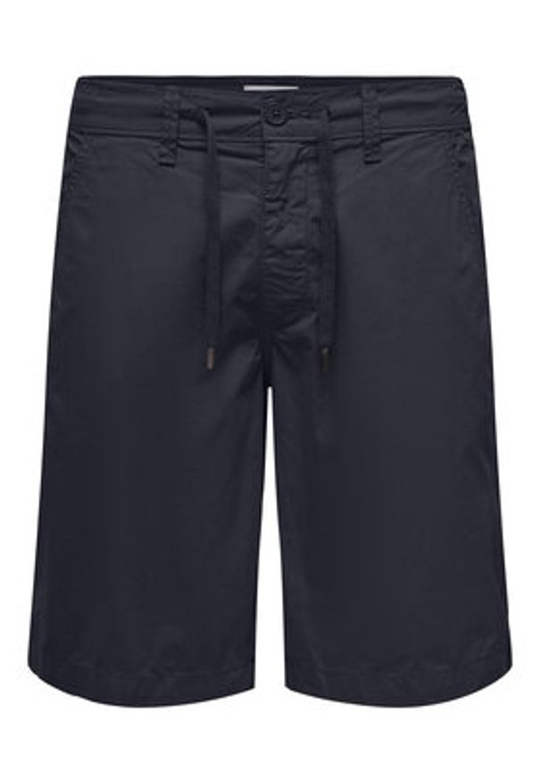 Only & Sons Szorty materiałowe Loc 22029213 Granatowy Regular Fit. Kolor: niebieski. Materiał: bawełna