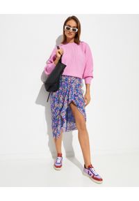 ISABEL MARANT - Różowy wełniany sweter Billie. Kolor: różowy, wielokolorowy, fioletowy. Materiał: wełna. Długość rękawa: długi rękaw. Długość: długie #2