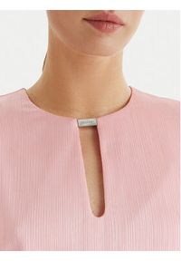 Calvin Klein Bluzka LV044F150G Różowy Regular Fit. Kolor: różowy. Materiał: syntetyk #5