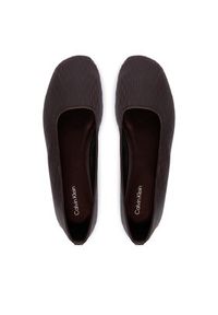 Calvin Klein Baleriny Oblique Ballerina Cut Lth HW0HW03033 Bordowy. Kolor: czerwony. Materiał: skóra #3