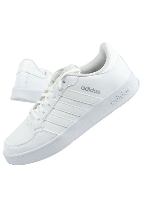 Adidas - Buty adidas Breaknet U FX8725 białe. Zapięcie: sznurówki. Kolor: biały. Materiał: skóra ekologiczna, guma. Szerokość cholewki: normalna