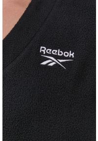Reebok Classic Bluza GV3320 damska kolor czarny gładka. Kolor: czarny. Materiał: tkanina. Wzór: gładki #5
