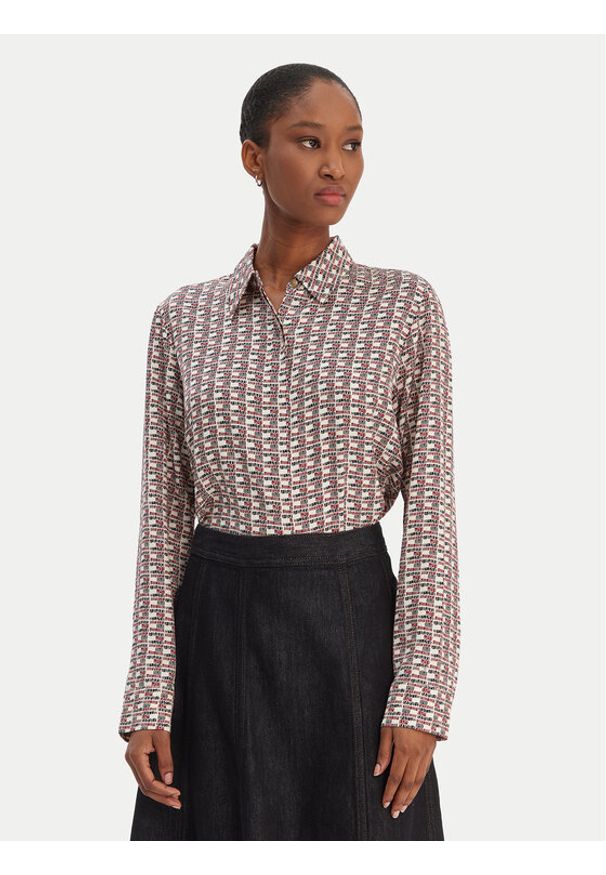 TOMMY HILFIGER - Tommy Hilfiger Koszula WW0WW48180 Kolorowy Regular Fit. Materiał: wiskoza. Wzór: kolorowy