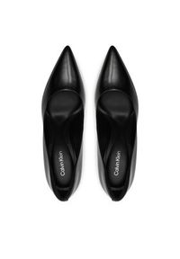 Calvin Klein Szpilki Heel Pump 90 - Brush L HW0HW02263 Czarny. Kolor: czarny. Materiał: skóra. Obcas: na szpilce #6