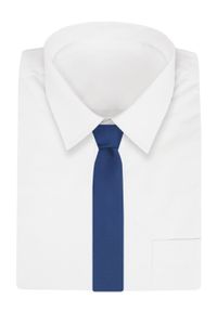 Elegancki Krawat Męski Angelo di Monti - Niebieski z Delikatną Fakturą. Kolor: niebieski. Materiał: tkanina. Styl: elegancki #2