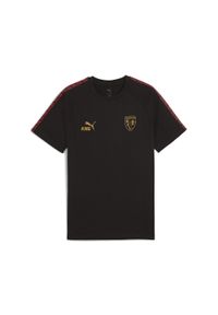 Puma - Męska koszulka RC Lens KING PUMA Black Matte Gold Beige. Kolor: czarny, beżowy, wielokolorowy, żółty. Sport: piłka nożna