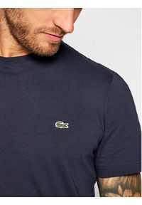 Lacoste T-Shirt TH2038 Granatowy Regular Fit. Kolor: niebieski. Materiał: bawełna #3