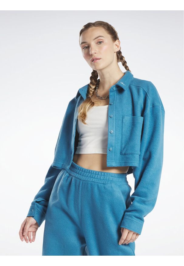 Reebok Bluza Reebok Classics Reverse Fleece Layer HS0389 Niebieski. Kolor: niebieski. Materiał: bawełna