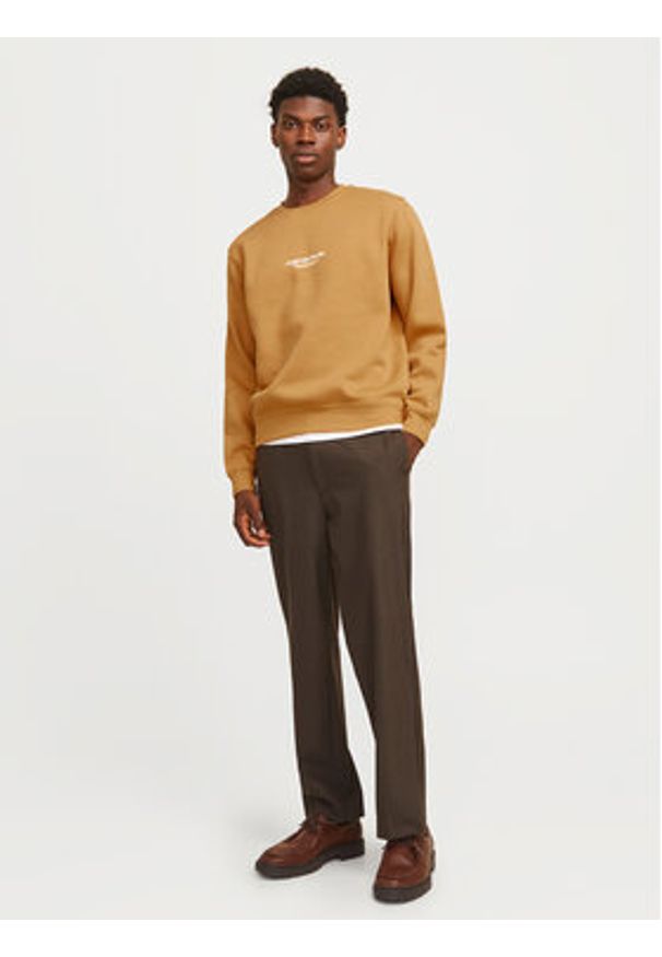Jack & Jones - Jack&Jones Bluza Vesterbro 12241694 Beżowy Relaxed Fit. Kolor: beżowy. Materiał: bawełna