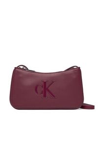 Calvin Klein Torebka Bold Ck Mini Bag LV04F1125G Bordowy. Kolor: czerwony. Materiał: skórzane #4