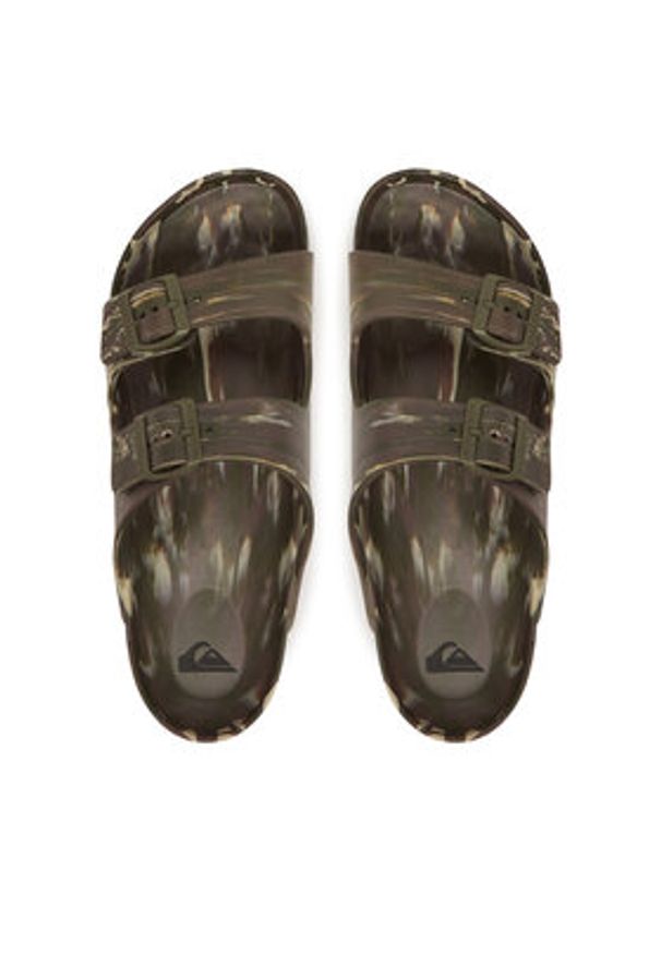 Quiksilver Klapki Embark AQYL101380 Zielony. Kolor: zielony. Materiał: syntetyk