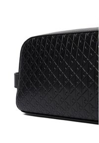Calvin Klein Kosmetyczka Embossed Emblem Washbag LV04D1146G Czarny. Kolor: czarny. Materiał: skóra #2