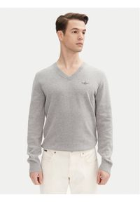 Aeronautica Militare Sweter 251MA1504L506 Szary Regular Fit. Kolor: szary. Materiał: bawełna #1