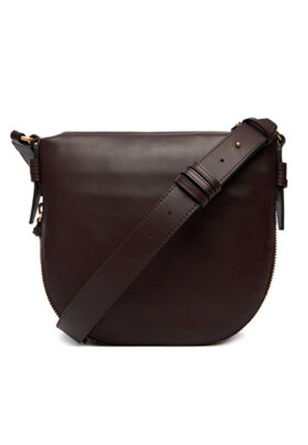 Pinko - PINKO Torebka Hobo Zip Around Mini Ai 25-26 PLTT 105332 A0QO Bordowy. Kolor: czerwony. Materiał: skórzane