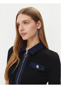 Morgan Sukienka dzianinowa 251-RMJEAN Czarny Slim Fit. Kolor: czarny. Materiał: syntetyk #4