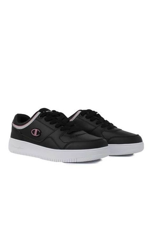 Buty do chodzenia damskie Champion Rebound Low. Zapięcie: sznurówki. Kolor: czarny. Materiał: materiał, syntetyk, tkanina. Szerokość cholewki: normalna. Sport: turystyka piesza