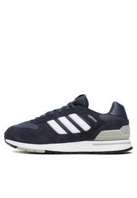 Adidas - adidas Sneakersy Run 80s GV7303 Granatowy. Kolor: niebieski. Materiał: skóra. Sport: bieganie #4