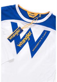 Wrangler - WRANGLER T SHIRT DAMSKI B&Y LS LOOSE TEE WHITE W723LEA12 112130926. Wzór: nadruk #10