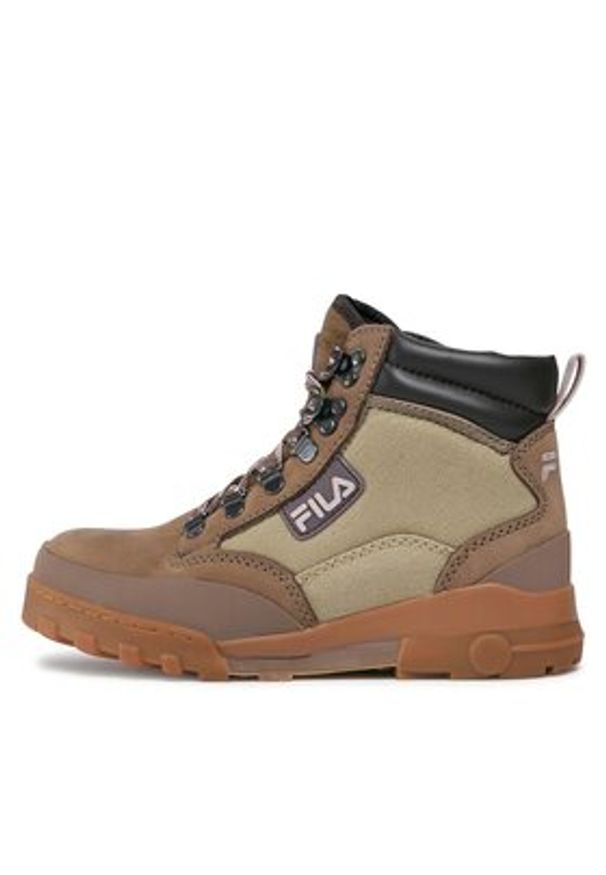 Fila Trapery Grunge Ii Cvs Mid Wmn FFW0365.73075 Beżowy. Kolor: beżowy. Materiał: skóra, nubuk