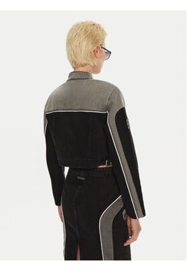 Miss Sixty Kurtka jeansowa 6L3WJ4990000 Czarny Regular Fit. Kolor: czarny. Materiał: bawełna