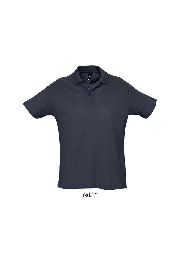 SOL'S - Polo Sol's Summer Ii. Typ kołnierza: polo. Kolor: niebieski. Materiał: bawełna. Sezon: lato