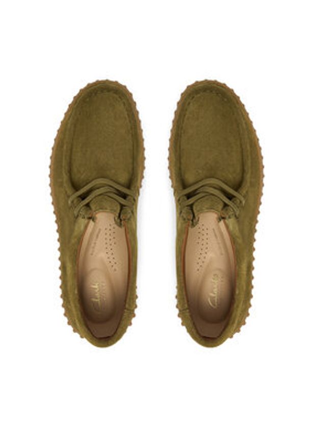 Clarks Półbuty Torhill Bee 26184586 Khaki. Kolor: brązowy. Materiał: skóra, zamsz