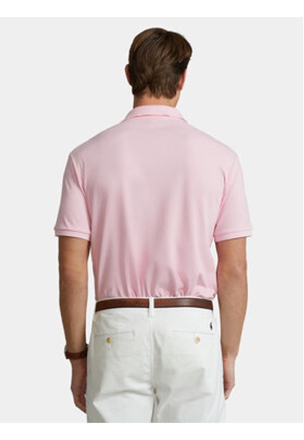 Polo Ralph Lauren Polo 710704319011 Różowy Custom Slim Fit. Typ kołnierza: polo. Kolor: różowy. Materiał: bawełna