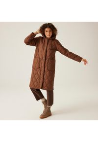 Regatta - Jaycee II damska turystyczna pikowana kurtka. Kolor: brązowy. Materiał: materiał, puch. Sport: turystyka piesza #1