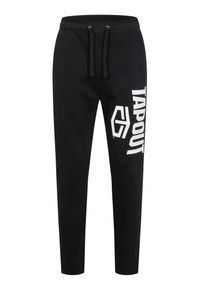 TAPOUT - Basicowy dresowy spodnie Tapout. Okazja: na co dzień. Kolor: czarny, wielokolorowy, biały. Materiał: dresówka. Styl: casual #2