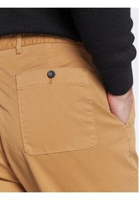 Sisley Spodnie materiałowe 486LSF01D Brązowy Relaxed Fit. Kolor: brązowy. Materiał: bawełna, materiał