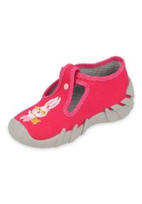 Befado obuwie dziecięce 110P451 Fuksja różowe. Kolor: różowy. Materiał: bawełna, tkanina #3