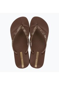 Japonki damskie Ipanema Mesh IX. Kolor: brązowy. Materiał: mesh