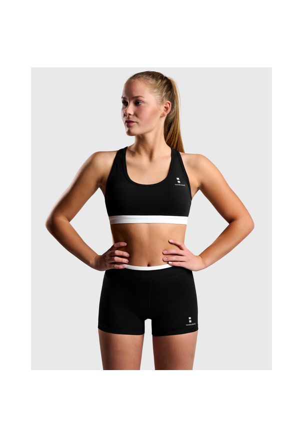 NORDICDOTS - Stanik Fitness Pro 2.0 - Czarny. Kolor: czarny. Materiał: nylon, elastan. Sport: fitness