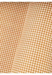 Pako Lorente - PAKO LORENTE – Żółta poszetka w drobną pepitkę. Kolor: żółty. Materiał: poliester #3