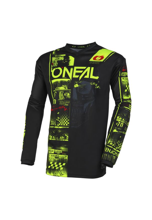 O'NEAL - Bluza rowerowa mtb męska O`neal Attack V.23. Kolor: czarny, żółty, wielokolorowy