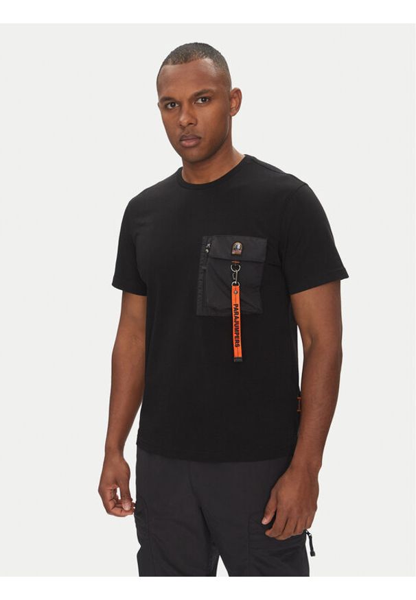 Parajumpers T-Shirt Mojave 25SMPMTSRE07 Czarny Regular Fit. Kolor: czarny. Materiał: bawełna