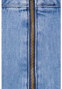 Mustang spódnica jeansowa mini rozkloszowana. Kolor: niebieski. Materiał: jeans #4
