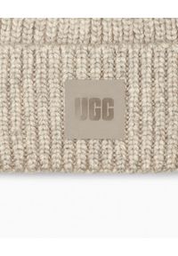 Ugg - UGG - Szara czapka Chunky. Kolor: szary. Materiał: bawełna