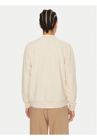 TOMMY HILFIGER - Tommy Hilfiger Bluza UW0UW04521 Beżowy Regular Fit. Kolor: beżowy. Materiał: syntetyk, bawełna #4