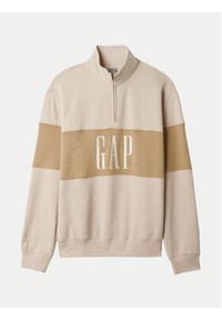 GAP - Gap Bluza 526848-02 Beżowy Oversize. Kolor: beżowy. Materiał: bawełna #4