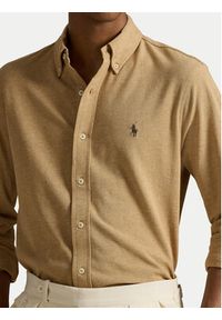 Polo Ralph Lauren Koszula 710654408115 Beżowy Regular Fit. Typ kołnierza: polo. Kolor: beżowy. Materiał: bawełna