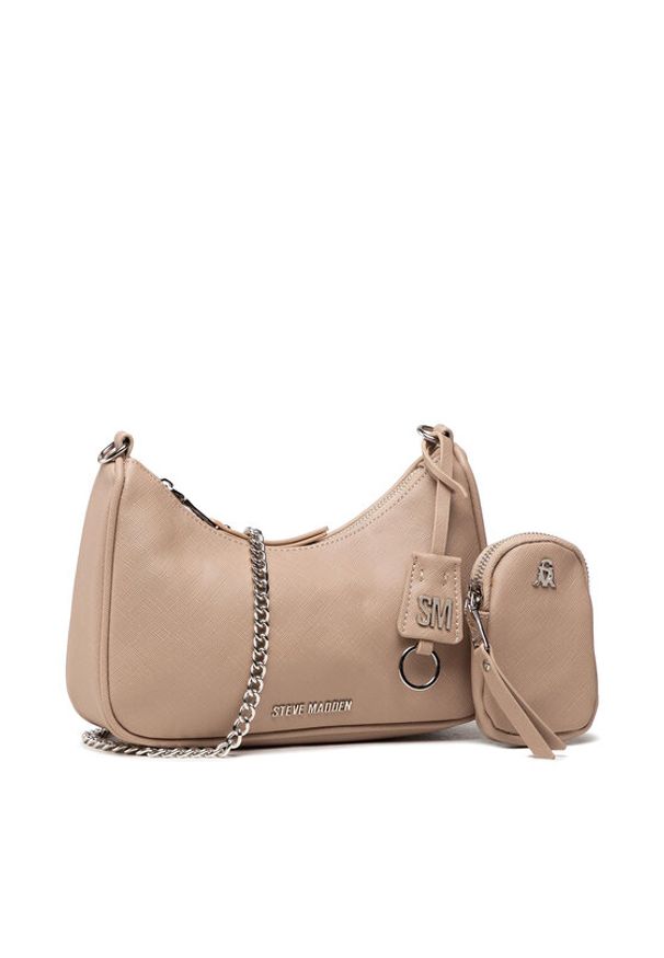 Steve Madden Torebka Bvital-S SM13000595-02002-TAN Beżowy. Kolor: beżowy. Materiał: skórzane