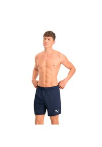 Kąpielówki męskie Puma Mid Shorts. Kolor: czerwony. Materiał: poliester. Styl: sportowy