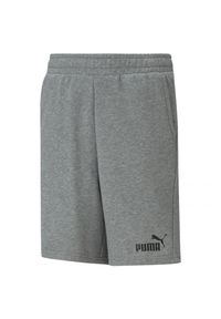Puma - Spodenki Dziecięce Essential Sweat Shorts. Kolor: szary