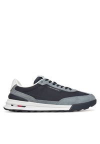 TOMMY HILFIGER - Tommy Hilfiger Sneakersy Retro Runner Seasonal FM0FM05425 Granatowy. Kolor: niebieski. Materiał: skóra